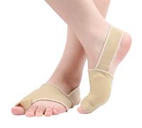 KEPYATI Tutore Alluce Valgo, Calzini Per Alluce Valgo, Tutore Alluce Valgo Correttore, Con Cuscinetto In Gel Di Silicone Integrato, Alleviare Il Dolore, Taglia Grande (41-46 M, Beige)