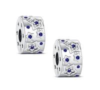 KEQ 925 Charms in argento Sterling per braccialetti collane Elephant Mom Infinite Love Heart ciondoli perline Family gioielli regalo per donne ragazze alla madri, Mini, Argento sterling, Zirconia