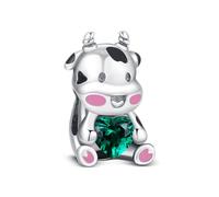 KEQ Ciondoli per braccialetti in argento Sterling 925, acchiappasogni, farfalle, nuvole e gocce di pioggia, ciondolo rosa per auto, gioielli da donna, in argento Sterling, senza pietre preziose, MINI