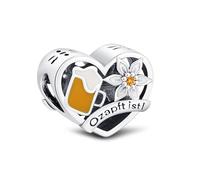 KEQ Ciondolo a forma di Oktoberfest in argento Sterling 925, serie di gioielli per donne e donne