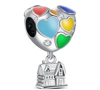 KEQ Ciondolo da donna in argento Sterling 925, collezione da viaggio e hobby, con bussola, compatibile con e bracciali e collane europei da donna, Reise und Hobby, Argento, No