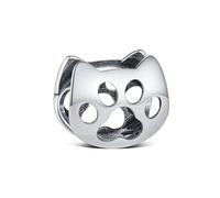 KEQ Clip in argento 925 per braccialetti/collane Sparkling Clips Perle (NO gomma) con zirconi 5A per donne ragazze ciondolo regalo, mini, Argento sterling, Nessuna pietra preziosa