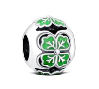 KEQ Let's Go - Ciondolo a forma di bussola da viaggio, adatto per braccialetti Moment, in argento Sterling 925, motivo: avventure, zaini, aerei, idea regalo per donne, Mini, Argento sterling,