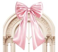 Keqaoe gigante per albero di Natale, 102 x 60 cm, extra large | Fiocco oversize decorativo come accessorio per la casa per porta, matrimonio, fidanzamento, compleanno, camera rosa