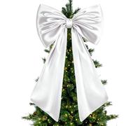 Keqaoe gigante per albero di Natale, 102 x 60 cm, extra large | Fiocco oversize decorativo come accessorio per la casa per porta, matrimonio, fidanzamento, compleanno, camera da letto