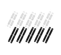 KEQAR 10 Paia Ferma Occhiali in Silicone Antiscivolo per Orecchie 2025 Nuovo (Nero + Bianco)