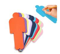 KEQAR 100 Pcs carte con motivi caratteriali, per moderazione, schede didattiche vuote, ideali per ufficio, presentazioni, scuola, brainstorming e seminari 10 colori 12 x 8 cm