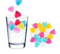 KEQAR 12 cubetti di ghiaccio riutilizzabili a forma di cuore, per feste e bevande rinfrescanti, un must per l'estate (colorati)
