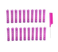 KEQAR 20 Pezzi Bigodini per Permanente Set Completo Hair Rollers per Donne per Styling Naturale per Capelli Lunghi e Corti 1.9 * 8.2cm con Pettine