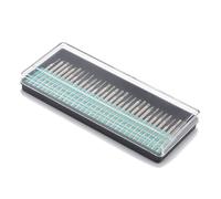 KEQAR 200 Pezzi Punta Fresa Diamantata 3mm, Accessori per Dremel, Set Frese Diamantate per Metallo, Vetro, Pietre Preziose, Ideale per Levigare, Lucidare e Incidere