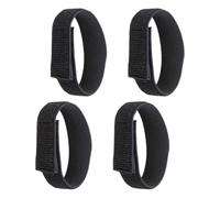 KEQAR 4 PCS Fasce Elastiche per Pantaloni per Ciclismo, Escursionismo, Pesca, Caccia, Giardinaggio e Uniformi Militari (Nero)