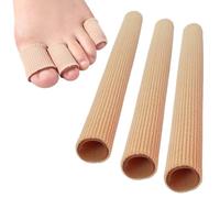 KEQAR 6 Pezzi Tubolare Protezione Dita Piedi in Silicone, Tagliabile, Proteggi Dita Piedi Gel, Cuscinetti per Dita, Fascia Tubolare per Calli, Vesciche, Duroni, Dita e Mani (3 Misure)