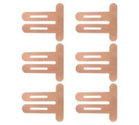 KEQAR 6 strisce di kinesiotaping pre-tagliate per ginocchia - colore carne, senza lattice, impermeabili, elastiche