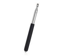 KEQAR Asta Telescopica Retrattile, Pennino Touchscreen Capacitivo, Acciaio Inossidabile, Impugnatura Antiscivolo, per Lezioni, Riunioni, Presentazioni (120cm) (Nero)