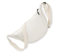 KEQAR Borsa a Tracolla Donna Moon Bag, Design in Nylon Resistente per Uso Quotidiano, Viaggi, Escursioni, Pendolari, Versatile e Stile Minimalista per Donne (Bianco)