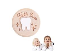 KEQAR Porta Dentini da Latte per Bambini e Bambine, Scatola Dentini da Latte con Motivo Carino, Idee Regalo per Battesimo e Compleanno, Regalo per Neogenitori e Fatina dei Denti (Dinosauro)
