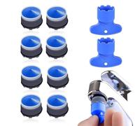 KEQAR Set da 8 Aeratori per Rubinetto, Filtro Rubinetto M18.2 con Rompigetto Integrato, Inclusa Chiave di Montaggio, Ideale per Filtrazione e Addolcimento dell'Acqua in Cucina