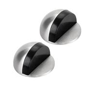 KEQAR Set di 2 Pezzi di fermaporta, fermaporta e fermapavimento in Acciaio Inox per Proteggere Le stanze dei Bambini, Le Porte, Le pareti e i mobili di uffici, Hotel, bagni, balconi e cucine