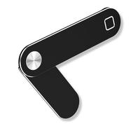 KEQAR Supporto Magnetico per Telefono, Supporto per Laptop Regolabile Compatibile con iPhone 16 Pro Max/ 15 Plus/ 14 Mini/ 13, Nero (Include una Piastra Metallica)