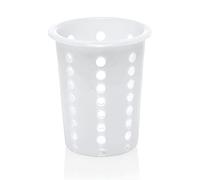 Kerafactum® - Lavello con cestello per lavastoviglie per posate e piccoli pezzi rotondi cestello Portaposate cestello per lavastoviglie universale porta posate posate bicchiere di plastica rotondo