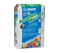 "Keraflex Maxi S1", malta flessibile sottile e centrale, malta adesiva flessibile, spessore massimo 15 mm, grigio (1 sacco da 25 kg)