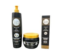 Keragold Pro - Pacchetto Trattamento Cheratina & Olio di Ricino Senza Solfati