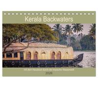 Kerala Backwaters - mit dem Hausboot durch die tropische Wasserwelt (Tischkalender 2026 DIN A5 quer), CALVENDO Monatskalender: Wasser-Lebenswelt im ... im südindischen Bundesstaat Kerala