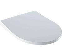 Siège de WC Geberit iCon Slim avec couvercle, wrap over, antibactérien, avec dispositif dabaissement automatique, blanc, design étroit, 500.835.01.1, 500.835.01.1
