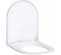 Keramag Sedile WC Geberit Acanto Slim con Coperchio, 500604, Senza meccanismo di Chiusura Soft-Closing - 500.604.01.2