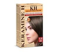 Keramine H Crema Colorante Ristrutturante Castano Chiaro Freddo - 110 Ml
