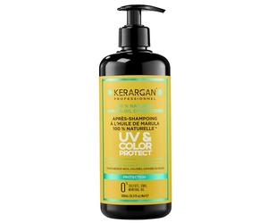 Kerargan - Balsamo Protettivo UV & Colore all'Olio di Marula per Capelli Secchi e Colorati - Districa, Idrata, Rafforza - Senza Solfati, OGM, Olio Minerale - 500ml
