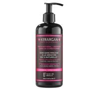 Kerargan - Trattamento Quotidiana Ultra Riparatrice Senza Risciacquo alla Cheratina per Capelli Stressati - Protezione e Luminosità - Aloe Vera, Olio di Argan - Senza Solfati,GMO,Olio Minerale-350ml