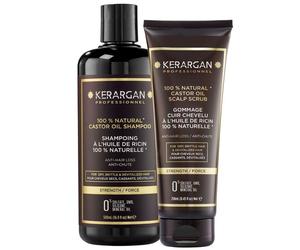 Kerargan - Duo Anti-Caduta Shampoo e Scrub Olio di Ricino 750 ml