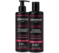 Kerargan - Duo Ultra Riparatore Shampoo & Balsamo alla Cheratina per Capelli Danneggiati e Stressati - Rinforza, Liscia & Protegge - Senza Solfati, OGM, Siliconi - 2x250ml