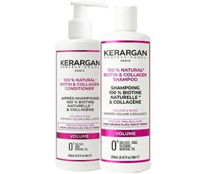 Kerargan - Duo Volumizzante Shampoo & Balsamo alla Biotina & Collagene