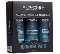 KERARGAN - Kit da Viaggio del Mar Morto per Capelli Grassi - 3x100ml