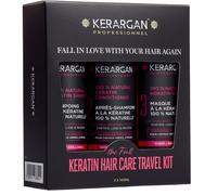 Kerargan - Kit Viaggio Ultra Riparatore alla Cheratina Shampoo, Balsamo & Masche