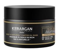 Kerargan - Maschera anti-perdita di capelli con olio di ricino - Cura intensiva per capelli secchi e fragili - con aloe vera - senza solfati, OGM, olio minerale - 250 ml