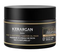 Kerargan - Maschera anti-perdita di capelli con olio di ricino - Cura intensiva per capelli secchi e fragili - con aloe vera - senza solfati, OGM, olio minerale - 250 ml