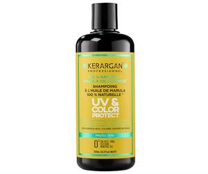 Kerargan - Shampoo Protettivo UV & Colore all'Olio di Marula per Capelli Secchi e Colorati - Pulisce, Protegge, Nutre - Senza Solfati, OGM, Silicone, Olio Minerale - 500ml