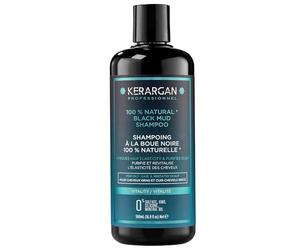 Kerargan - Shampoo Rivitalizzante con Fango Nero del Mar Morto per Capelli Grassi e Cuoio Capelluto Irritato - Purifica e Rivitalizza - Senza Solfati, OGM, Silicone, Olio Minerale - 500ml