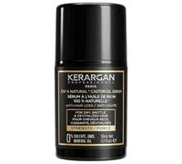 Kerargan - Siero anti-caduta dei capelli con olio di ricino - Protezione e lucentezza per capelli secchi e fragili - Con aloe vera e olio di macadamia - Senza solfati, OGM, olio minerale - 50 ml