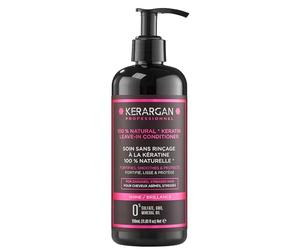 Kerargan - Trattamento Quotidiana Ultra Riparatrice Senza Risciacquo alla Cheratina per Capelli Stressati - Protezione e Luminosità - Aloe Vera, Olio di Argan - Senza Solfati,GMO,Olio Minerale-350ml