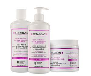 Kerargan - Trio Shampoo, Balsamo & Maschera Biotina & Collagene - Cape
