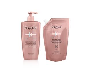 KÉRASTASE - Chroma Absolu Bain Chroma Respect flacone a pompa ricaricabile e confezione di ricarica shampoo Shampoo 1 pieces unisex
