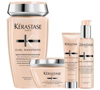 Kérastase Curl Manifesto Set per la cura dei capelli (shampoo 250 ml + maschera 200 ml + lozione 150 ml + crema 150 ml)