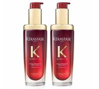 Kérastase Elixir Ultime, Olio Capillare Originale Edizione Limitata Rosso DUO 2x75ml Arricchito con Olio di Argan e Marula, Cura Brillanza e Nutrizione