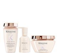 Kérastase Gloss Absolu Bain Crème Hydra-Glaze Shampoo, Mask and Cream For Thick Frizzy Hair