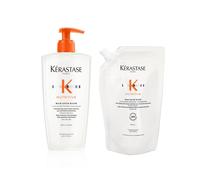KÉRASTASE - Nutritive Bain Satin Riche flacone a pompa ricaricabile e confezione di ricarica shampoo Shampoo 1 pieces unisex