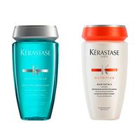 Kérastase Set CUOIO CAPELLUTO NORMALE/SENSIBILE - CAPELLI SECCHI (Bain Vital Dermo-Calm 250 ml + Bain Satin 2 250 ml)